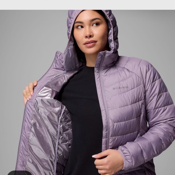 Columbia Women's Light Beige Hooded Packable Puffer Jacket - Picture 10 of 11